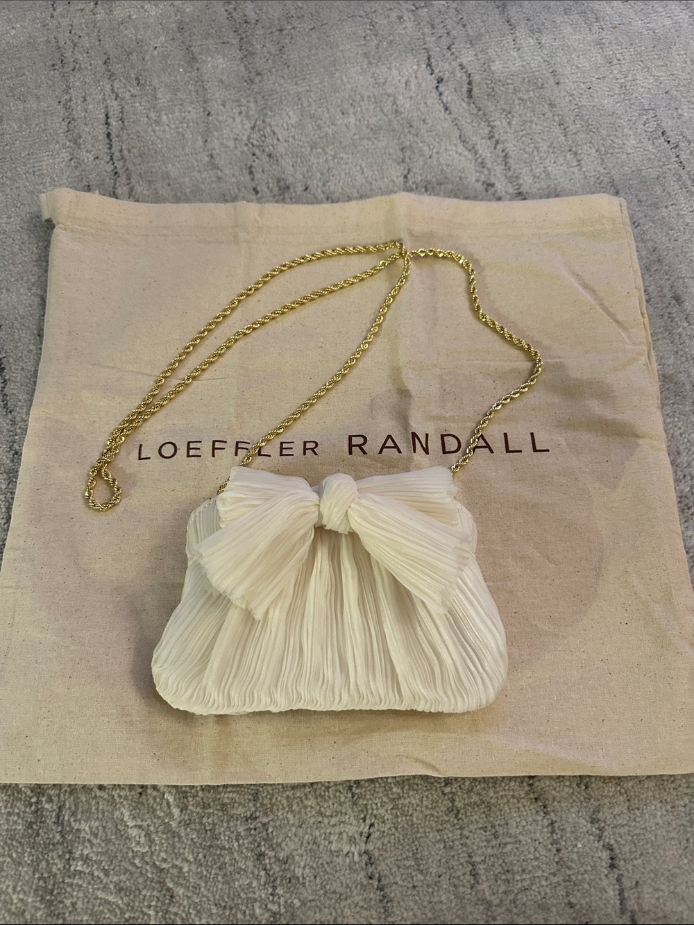 Loeffler Randall Pearl Mini Bow Clutch